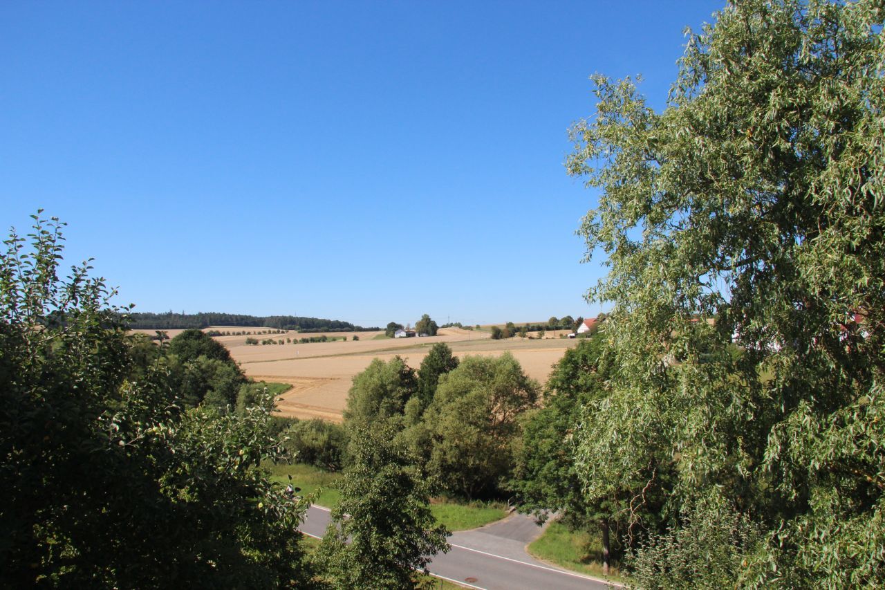 der Blick vom Balkon