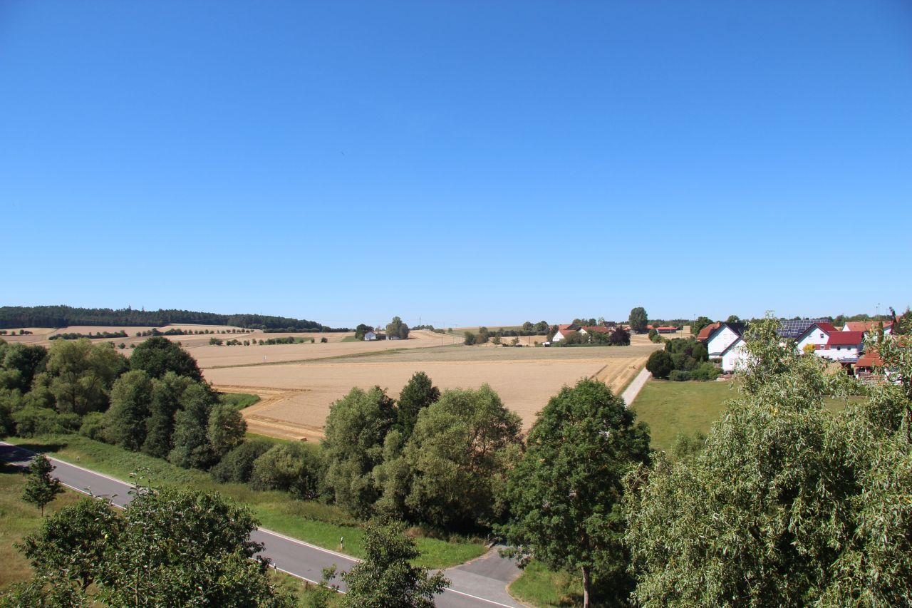 der Blick vom Balkon des DG