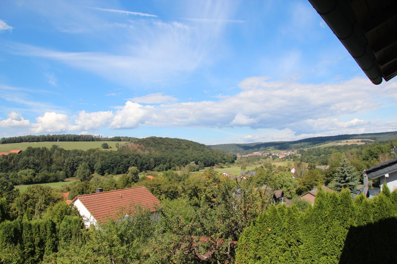 der Blick aus dem Fenster im EG