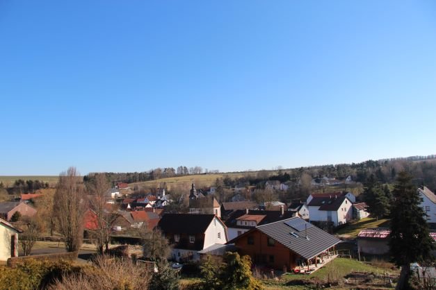 der Blick aus dem Küchenfenster