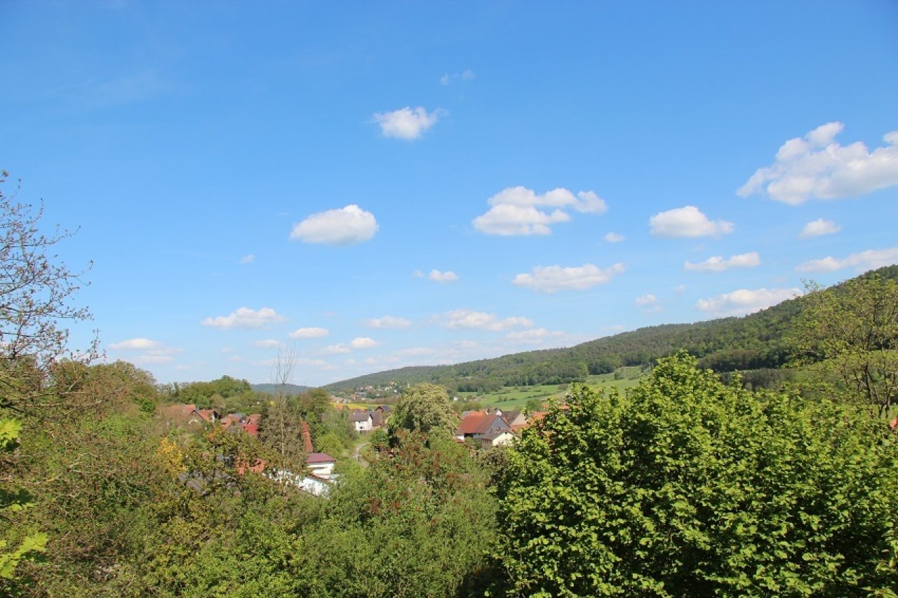 der Blick vom Balkon